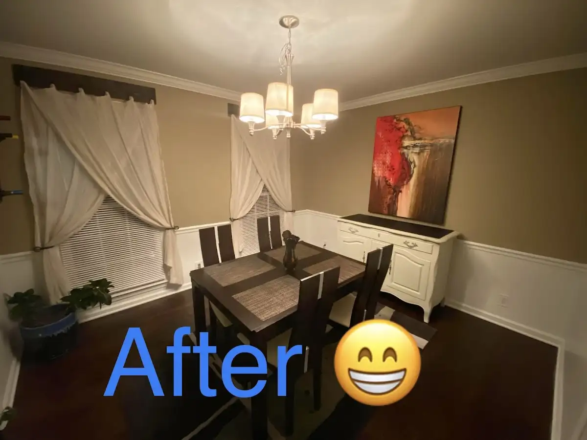 Professional dining room restoration after water damage in Sandy